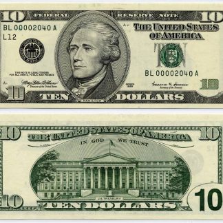 USD $10 Bills