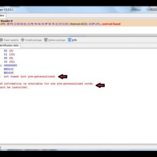 JCOP English and JCOP Manager (for formatting java based cards)